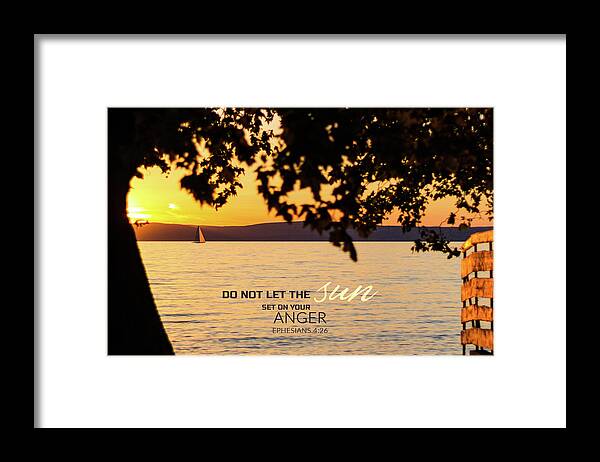 Bible Verse Framed Print featuring the photograph Peaceful waters by Viktor Wallon-Hars