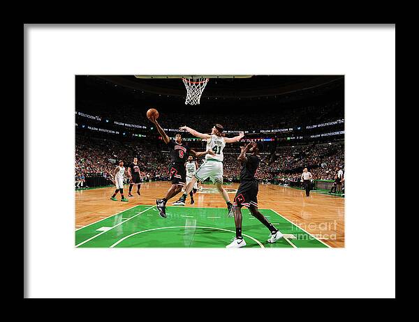 Playoffs Framed Print featuring the photograph Rajon Rondo by Brian Babineau