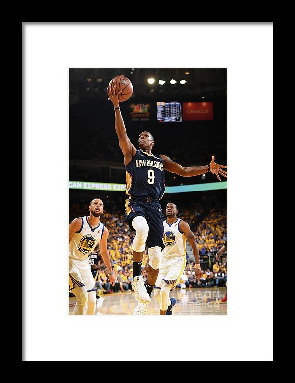 Playoffs Framed Print featuring the photograph Rajon Rondo by Garrett Ellwood