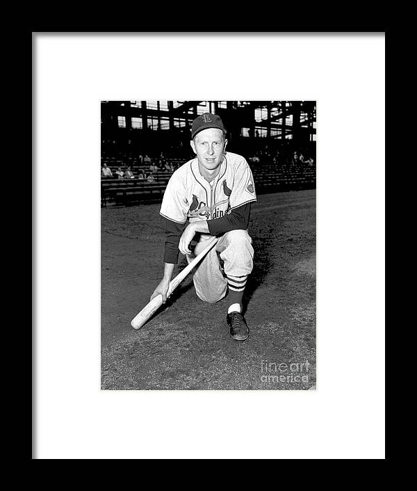 St. Louis Cardinals Framed Print featuring the photograph Red Schoendienst #2 by Kidwiler Collection