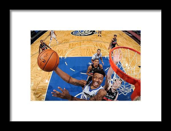Wendell Carter Jr Framed Print featuring the photograph San Antonio Spurs v Orlando Magic #2 by Fernando Medina
