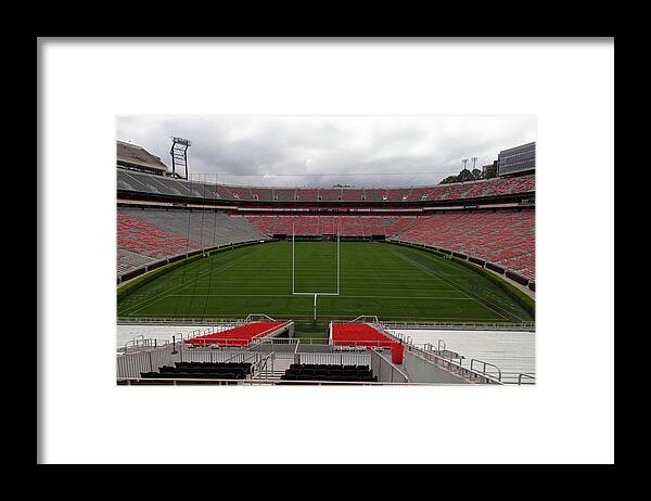 Athens Georgia Framed Print featuring the photograph Sanford Stadium at the University of Georgia by Eldon McGraw