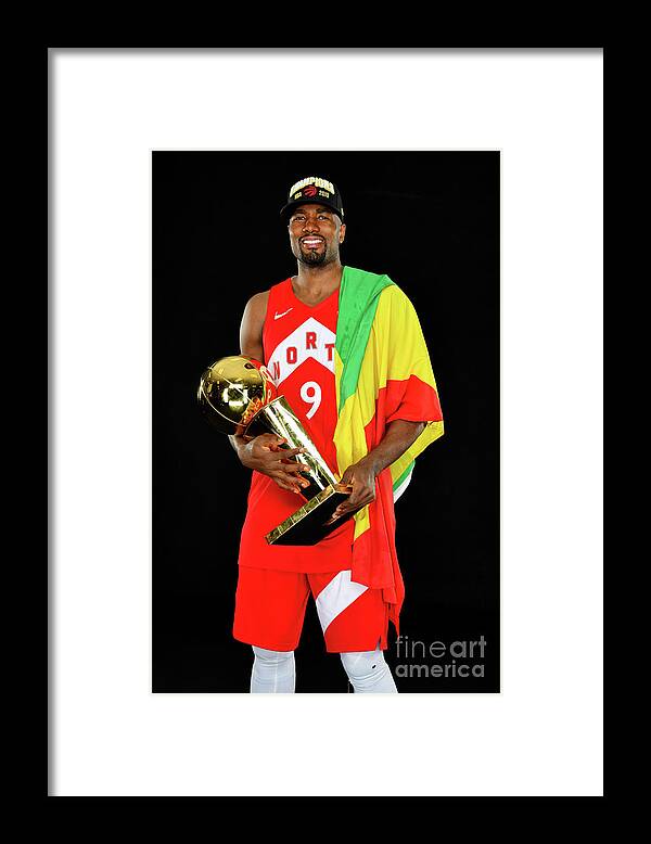 Playoffs Framed Print featuring the photograph Serge Ibaka by Jesse D. Garrabrant