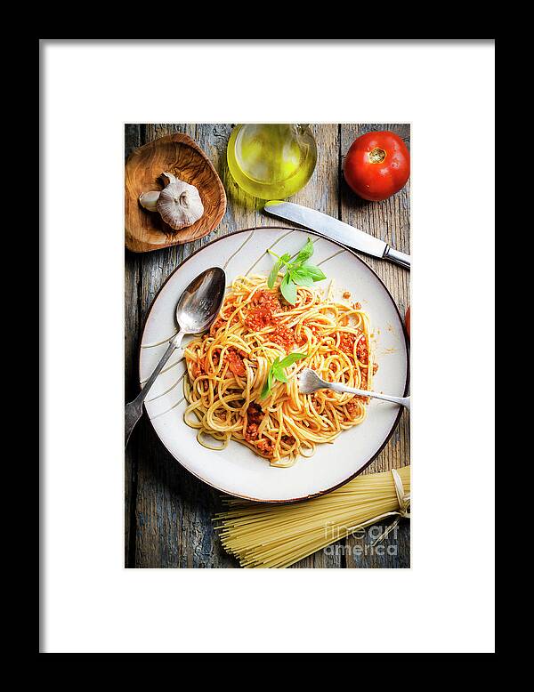 Spaghetti Framed Print featuring the photograph Spaghetti #2 by Jelena Jovanovic