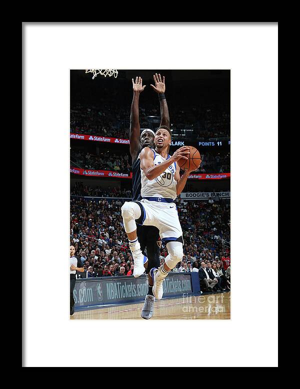 Smoothie King Center Framed Print featuring the photograph Stephen Curry by Layne Murdoch