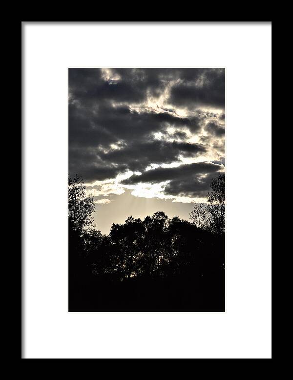 Sunset Clouds Framed Print featuring the photograph Sunset Clouds #2 by Warren Thompson