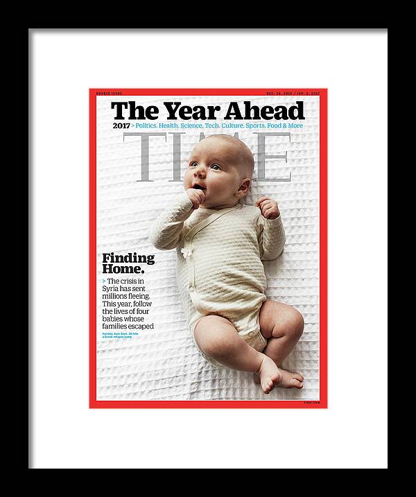The Year Ahead - Finding Home Framed Print featuring the photograph The Year Ahead - Finding Home by Photograph by Lynsey Addario-Verbatim for TIME