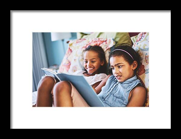 Sibling Framed Print featuring the photograph They do everything together #2 by PeopleImages