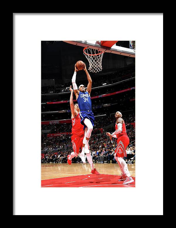 Tobias Harris Framed Print featuring the photograph Tobias Harris by Andrew D. Bernstein