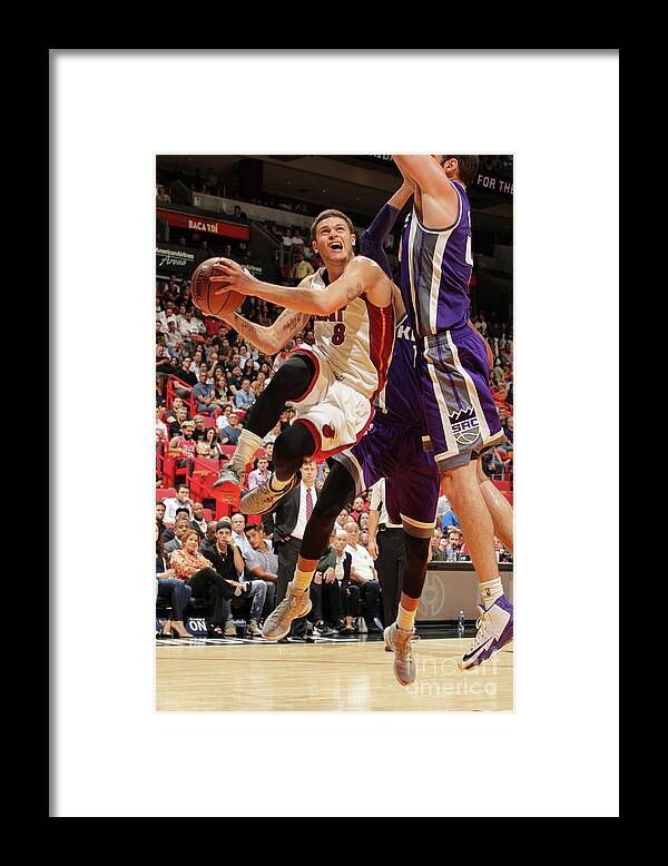 Nba Pro Basketball Framed Print featuring the photograph Tyler Johnson by Oscar Baldizon