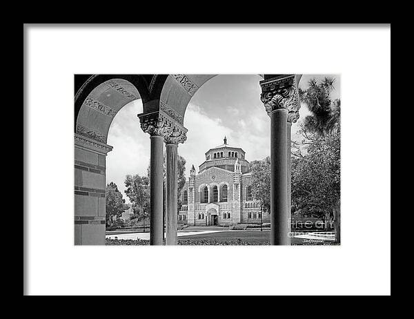Ucla Framed Print featuring the photograph University of California Los Angeles Powell Library by University Icons
