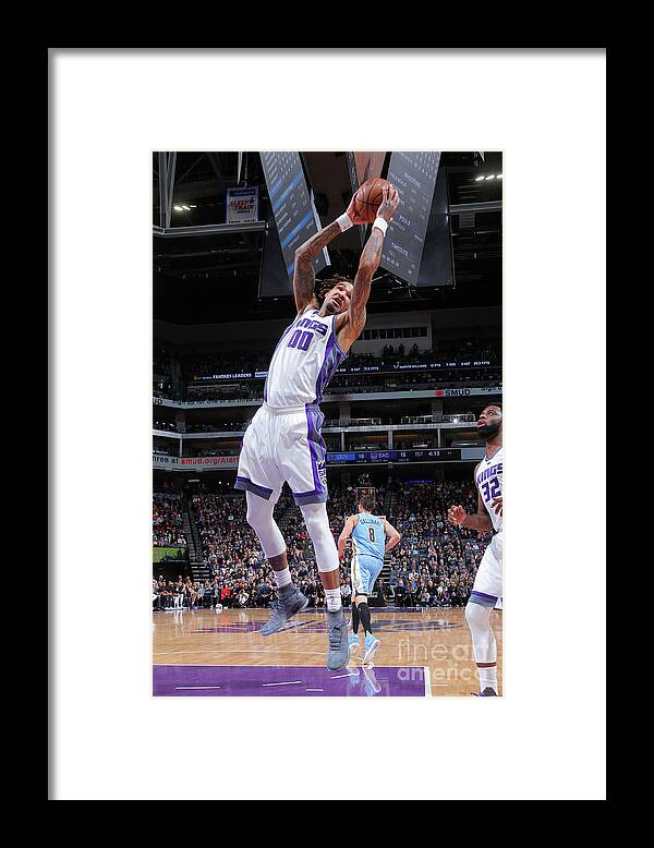 Nba Pro Basketball Framed Print featuring the photograph Willie Cauley-stein by Rocky Widner