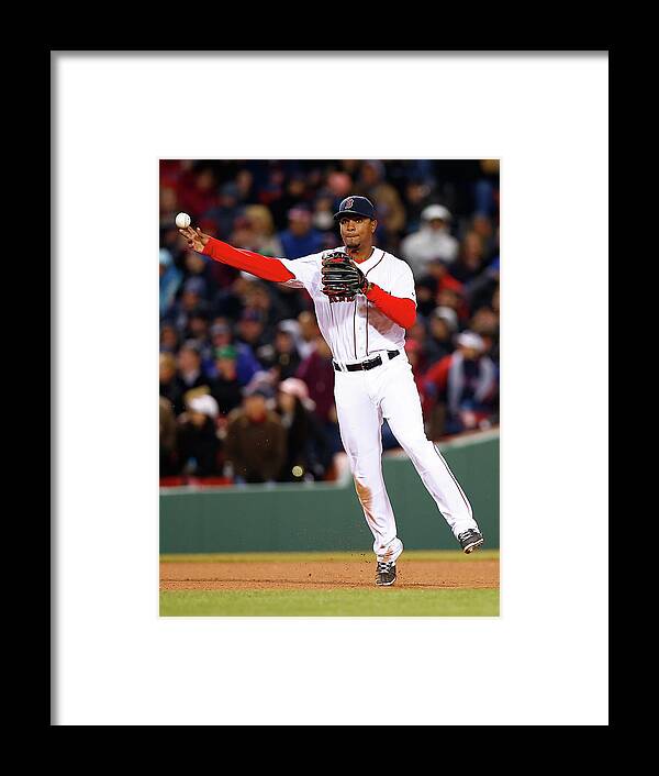 American League Baseball Framed Print featuring the photograph Xander Bogaerts by Jared Wickerham