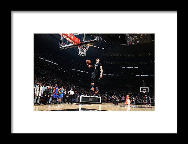 Event Framed Print featuring the photograph Zach Lavine by Nathaniel S. Butler