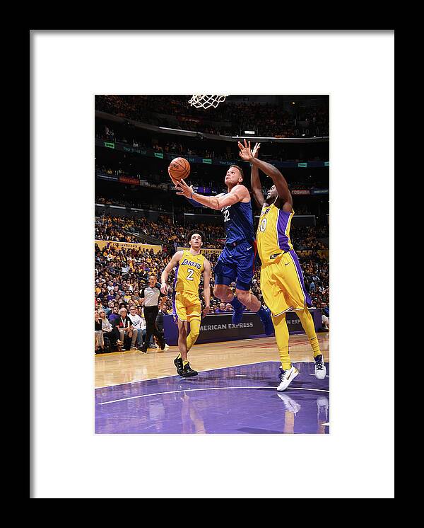 Nba Pro Basketball Framed Print featuring the photograph Blake Griffin by Andrew D. Bernstein