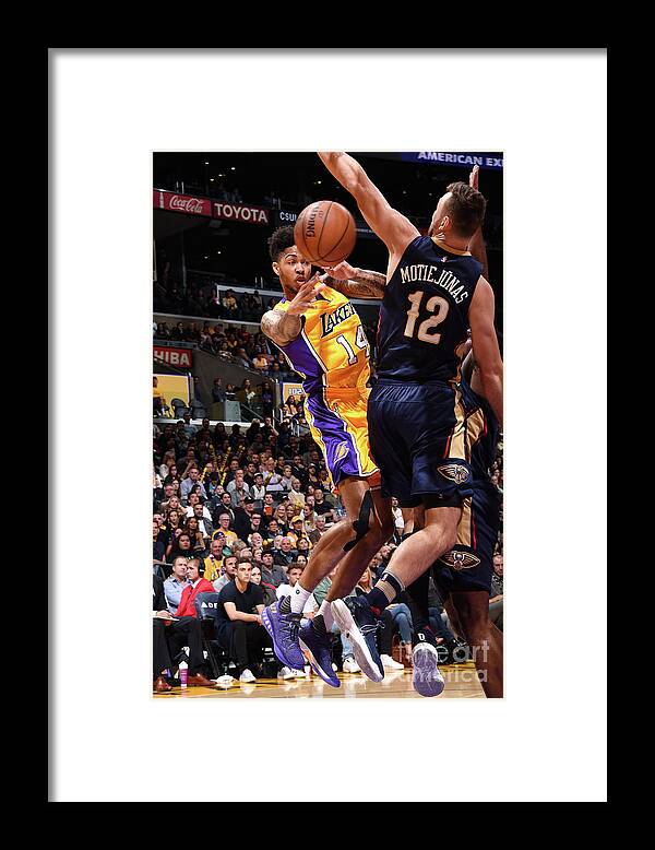 Nba Pro Basketball Framed Print featuring the photograph Brandon Ingram by Andrew D. Bernstein