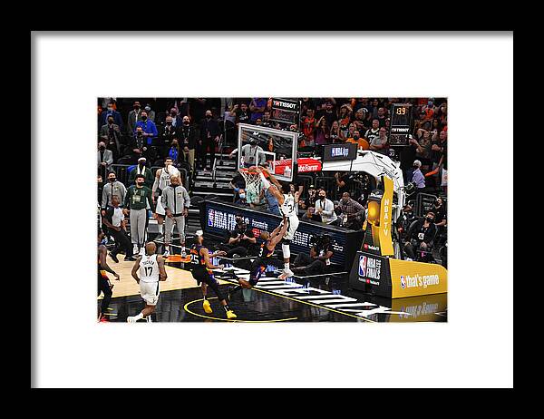 Giannis Antetokounmpo Framed Print featuring the photograph Giannis Antetokounmpo by Jesse D. Garrabrant