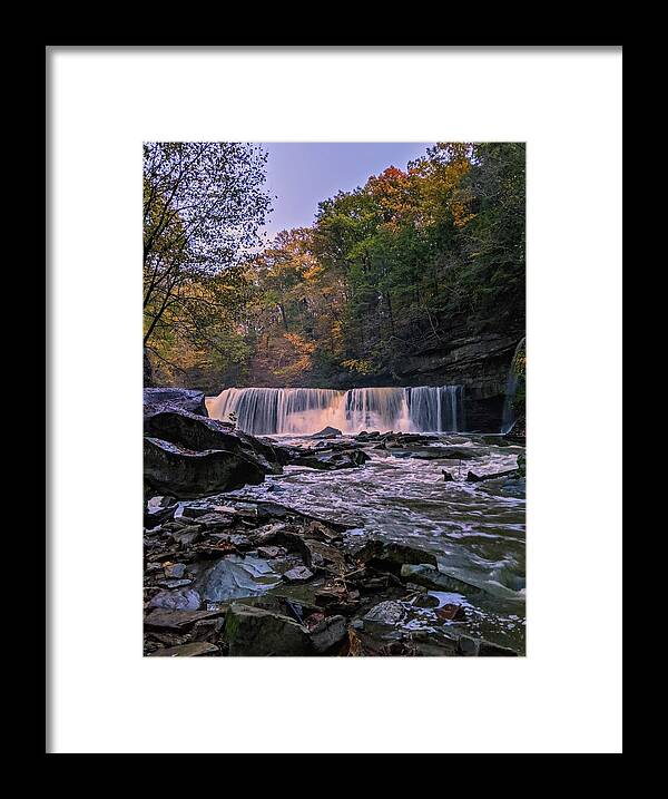Bedford Reservation Framed Print featuring the photograph Great Falls by Brad Nellis