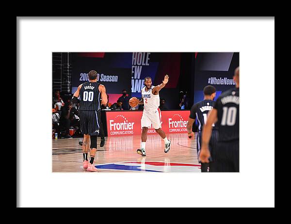 Nba Pro Basketball Framed Print featuring the photograph Kawhi Leonard by Jesse D. Garrabrant