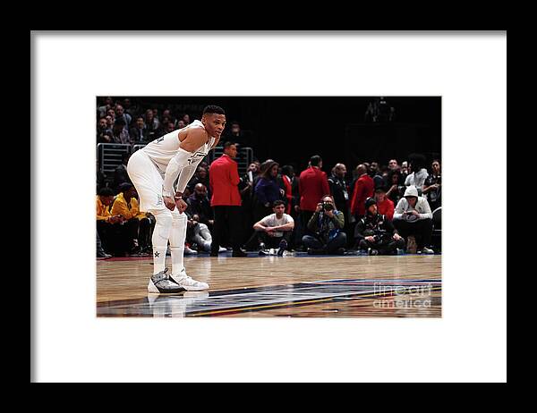 Nba Pro Basketball Framed Print featuring the photograph Russell Westbrook by Nathaniel S. Butler
