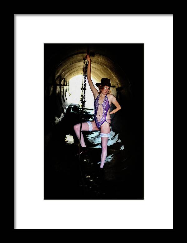 Steffi Framed Print featuring the photograph Steffi at the junkyard #20 by Daniel Friend