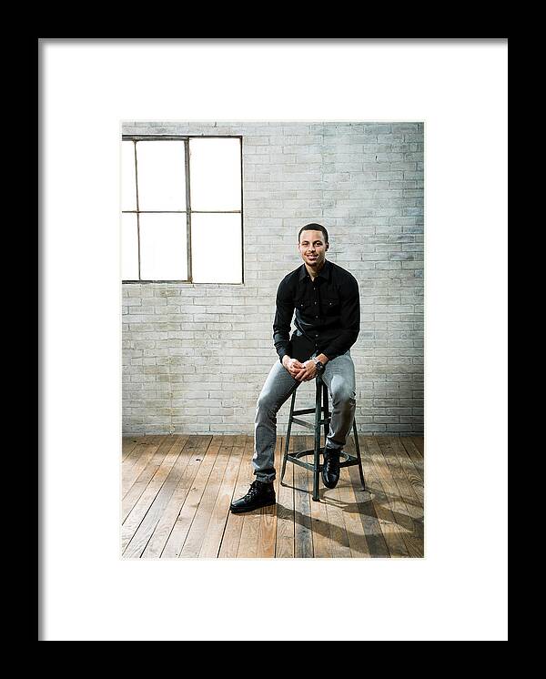 Nba Pro Basketball Framed Print featuring the photograph Stephen Curry by Nathaniel S. Butler