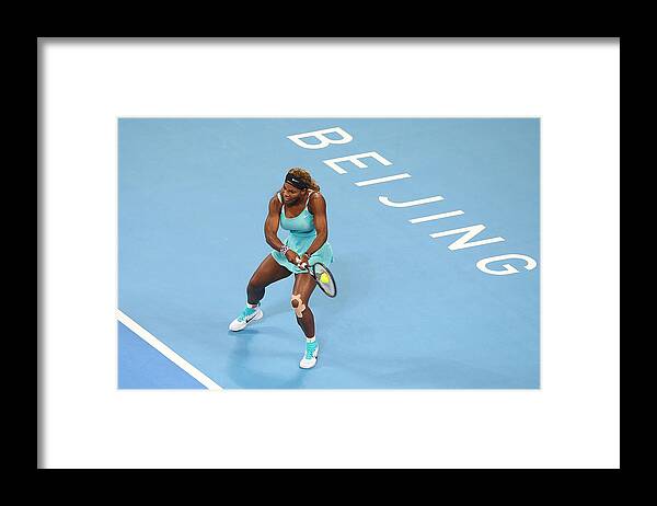 Tennis Framed Print featuring the photograph 2014 China Open - Day 6 by Chris Hyde