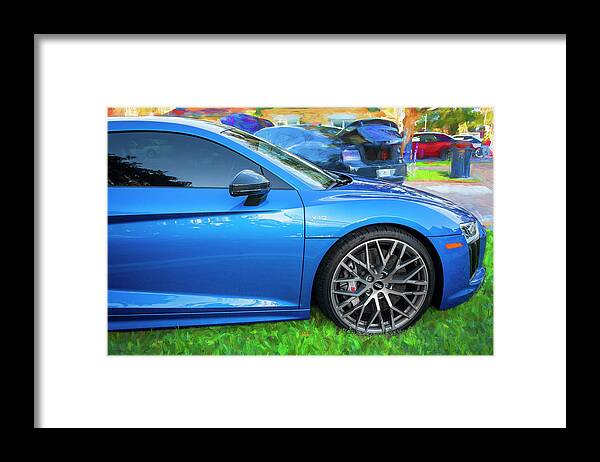 2017 Audi R8 V10 Plus Framed Print featuring the photograph 2017 Audi R8 V10 Plus 107 by Rich Franco