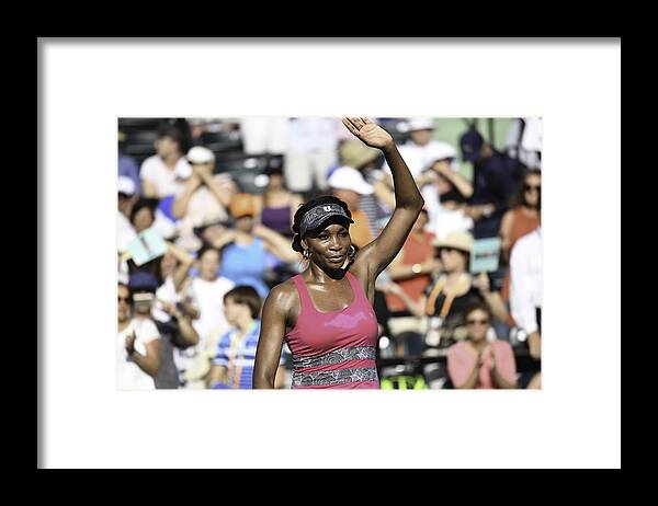 Tennis Framed Print featuring the photograph 2017 Miami Open - Day 7 by Ron Elkman/Sports Imagery