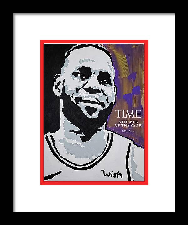 Lebron James Framed Print featuring the photograph 2020 Athlete of the Year - LeBron James by Portrait by Tyler Gordon for TIME