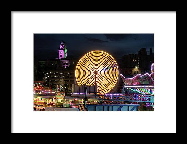 City Hall Framed Print featuring the photograph Carnival in Yonkers by Kevin Suttlehan