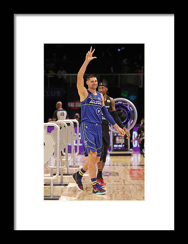 Atlanta Framed Print featuring the photograph 2021 NBA All-Star - Taco Bell Skills Challenge by Joe Murphy