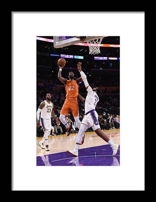 Playoffs Framed Print featuring the photograph 2021 NBA Playoffs - Phoenix Suns v Los Angeles Lakers by Juan Ocampo