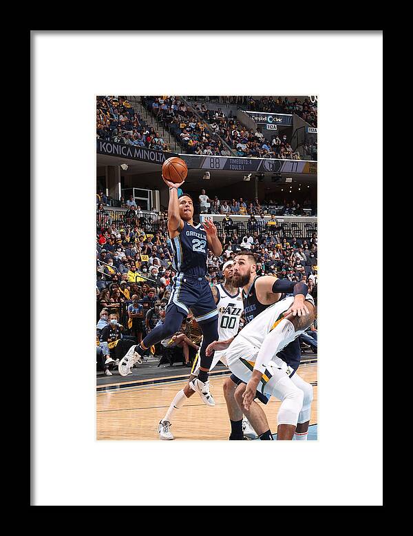 Playoffs Framed Print featuring the photograph 2021 NBA Playoffs - Utah Jazz v Memphis Grizzlies by Joe Murphy
