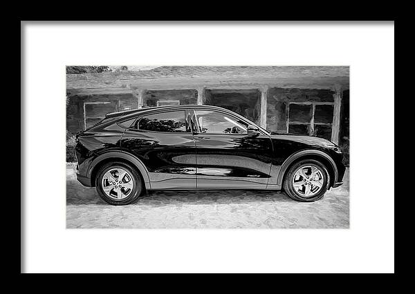 2022 Ford Mustang Mach E Crossover Framed Print featuring the photograph 2022 Ford Mustang Mach E Crossover X101 by Rich Franco