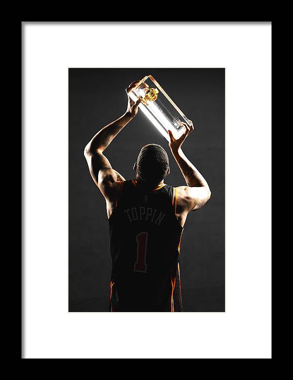Nba Pro Basketball Framed Print featuring the photograph 2022 NBA All-Star - AT&T Slam Dunk by Evan Yu