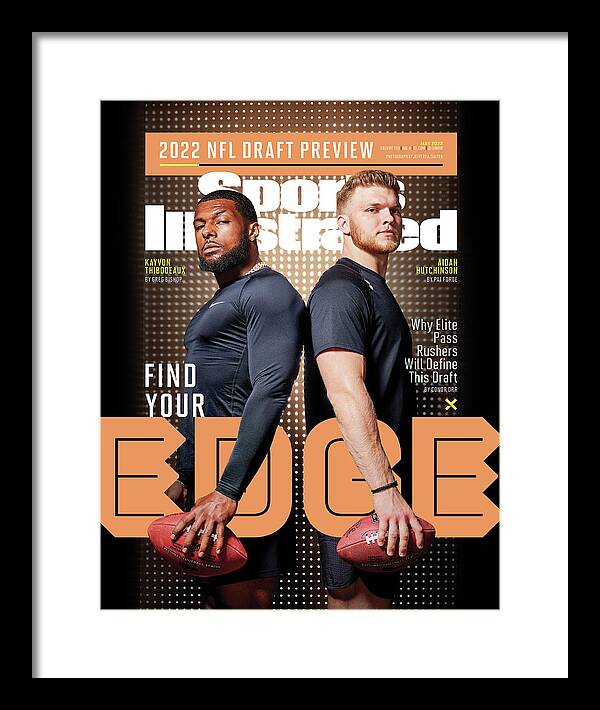 Defensive End Framed Print featuring the photograph 2022 NFL Draft Preview Issue Cover by Sports Illustrated
