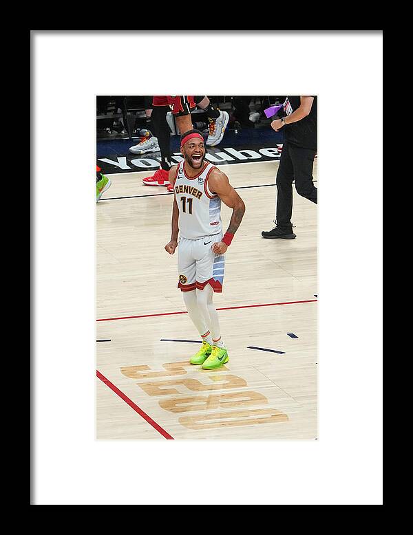 Playoffs Framed Print featuring the photograph 2023 NBA Finals - Miami Heat v Denver Nuggets by Bart Young
