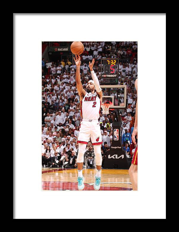 Playoffs Framed Print featuring the photograph 2023 NBA Playoffs - Boston Celtics v Miami Heat by Issac Baldizon