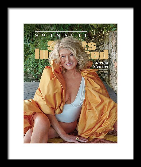 Martha Stewart Framed Print featuring the photograph 2023 Martha Stewart Sports Illustrated Swimsuit Issue Cover by Sports Illustrated
