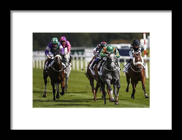 Persons With Disabilities Framed Print featuring the photograph Doncaster Races #21 by Alan Crowhurst