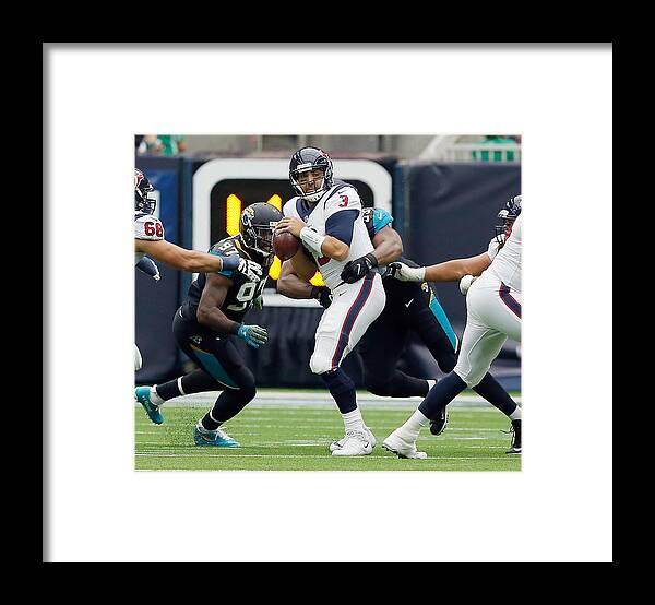 Sport Framed Print featuring the photograph Jacksonville Jaguars v Houston Texan #21 by Bob Levey