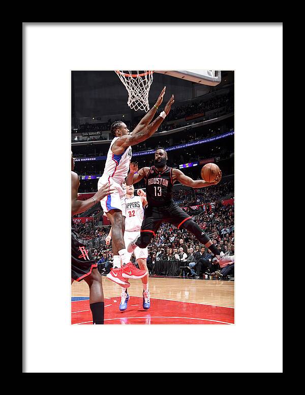 James Harden Framed Print featuring the photograph James Harden #21 by Andrew D. Bernstein