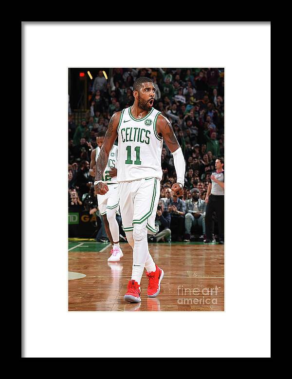 Kyrie Irving Framed Print featuring the photograph Kyrie Irving by Brian Babineau