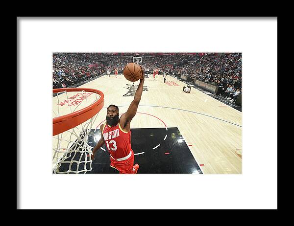 Nba Pro Basketball Framed Print featuring the photograph James Harden by Andrew D. Bernstein