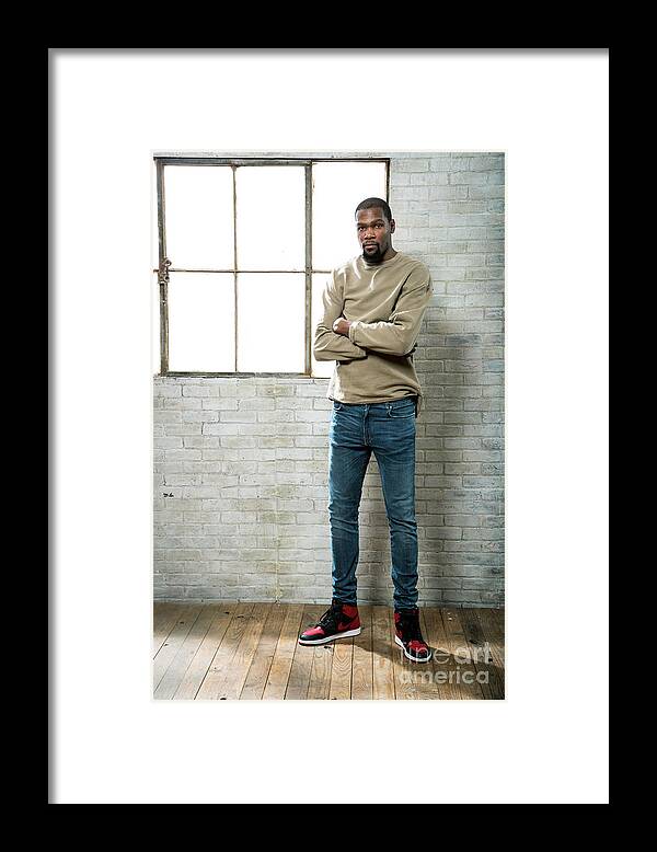 Kevin Durant Framed Print featuring the photograph Kevin Durant #22 by Nathaniel S. Butler