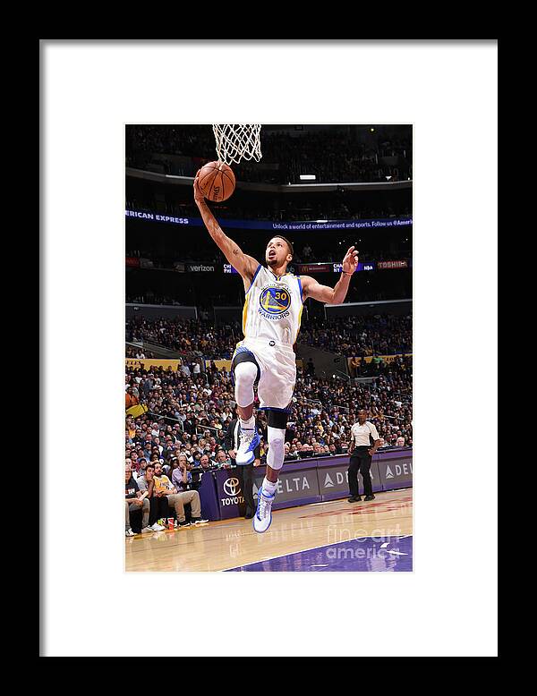 Stephen Curry Framed Print featuring the photograph Stephen Curry #22 by Andrew D. Bernstein