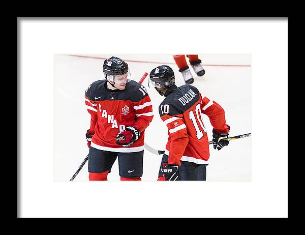 People Framed Print featuring the photograph Gold Medal - 2015 IIHF World Junior Championship #23 by Dennis Pajot