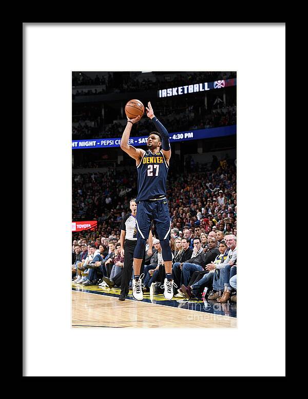 Nba Pro Basketball Framed Print featuring the photograph Jamal Murray by Garrett Ellwood