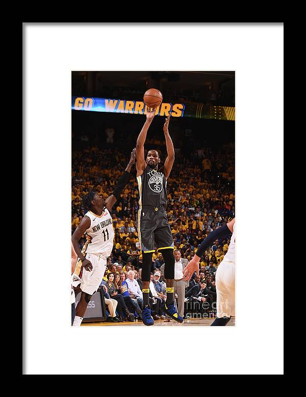 Playoffs Framed Print featuring the photograph Kevin Durant by Noah Graham